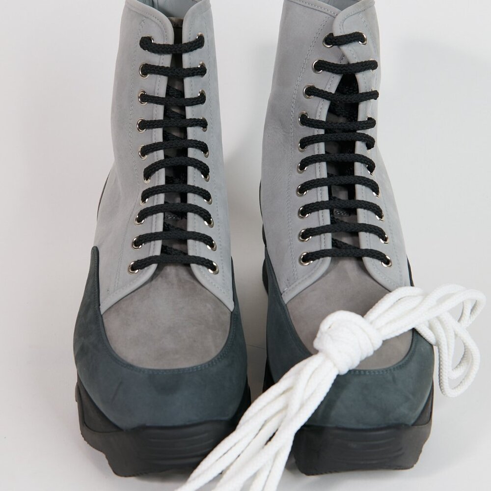 iRi - Gray Suede High Top Sneaker - NWOT - Size 46